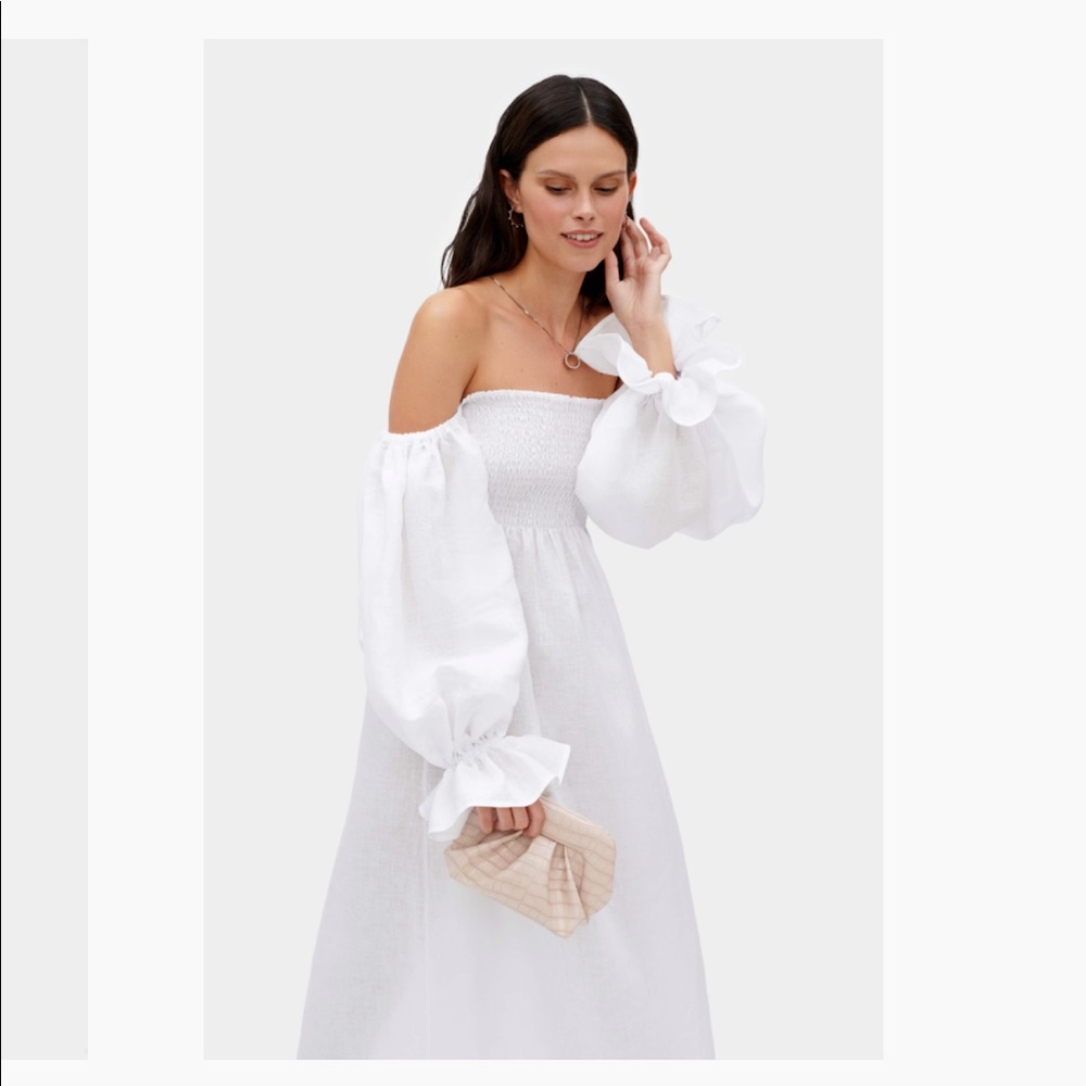 NWT WHITE SLEEPER DRESS